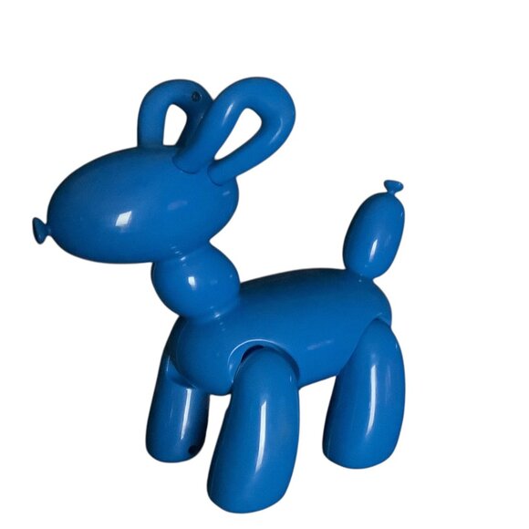 Walking Blue Balloon Dog Figurine Toy Plastic WORKS Battery - Picture 2 of 7